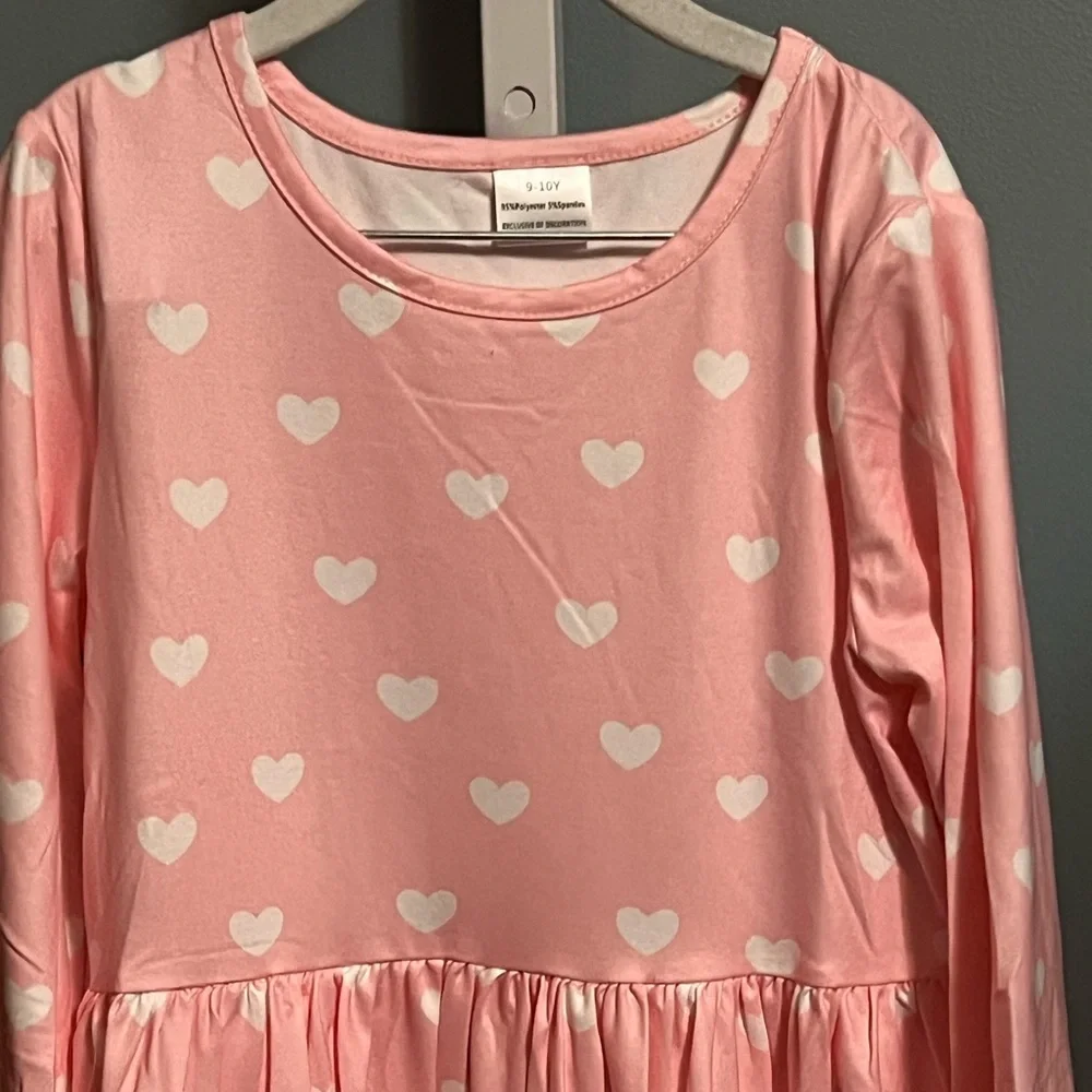 Pink Heart Casual Dress NWOT Boutique